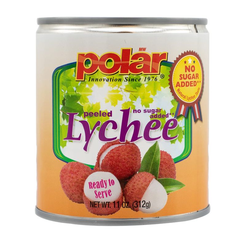 MW Polar Lychee, No Sugar Added, Peeled Pitted 11 oz (Pack of 1)