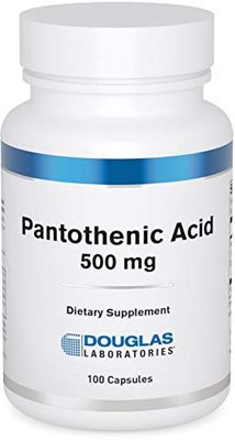 Douglas Laboratories Pantothenic Acid 500 mg Vitamin B5 to Support Cellular Energy Production and Metabolism 100 Capsules