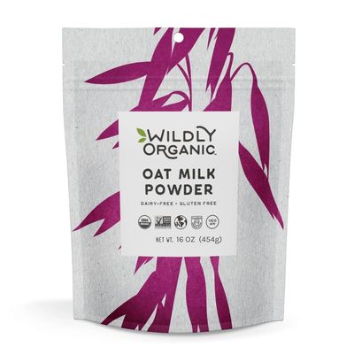 Wildly Organic Oat Milk Powder, 16 Oz, 1 lb Bag - Organic, Dairy-Free, Lactose-Free, Vegan, Gluten-Free, Plant-Bassed, Resealable Package Excellent for Smoothies, Cereal, Creamers