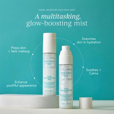 CELGEN] Pearl Moisture Solution Mist, 1.68 Fl. Oz.50ml
