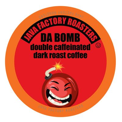 Java Factory Coffee Pods High Caffeine Coffee Compatible with K Cup Brewers Including 2.0, Da Bomb Extra Bold Double Caffeinated, 80 Count