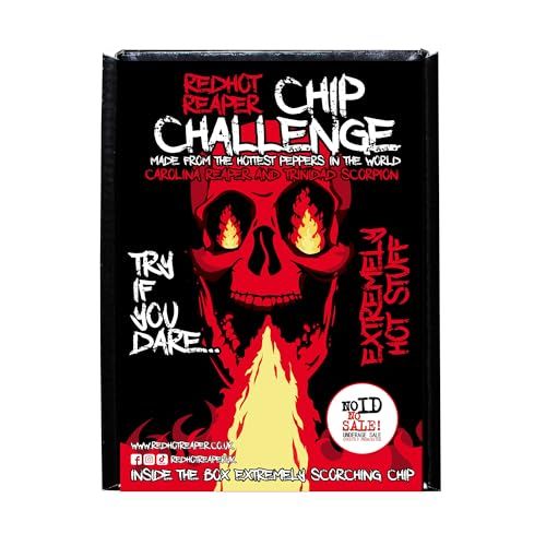 Red Hot Reaper - 1x Chip Challenge Hottest Snack Carolina Reaper Trinidad Scorpion - Super Spicy Hot Chip
