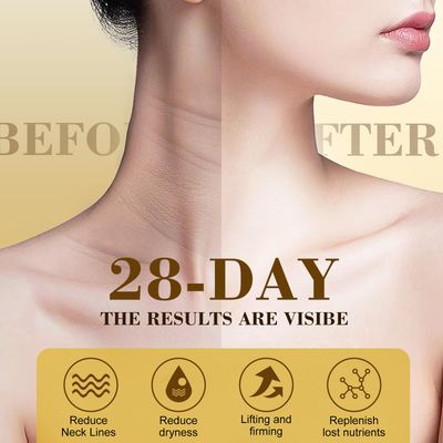 OLELON [2025 Upgrade] AH8 Firming Neck Cream with Roller - Tightening Lifting Cream for Sagging Skin, 8-HA Clockwise Neck Cream for Face Body Skin Tightening Cream with Massage Roller