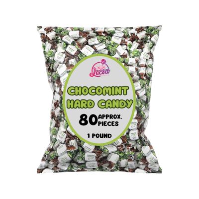 Chocomint Hard Candy - Specialty Candies - Unique Flavors - Individually Wrapped Bonbons - Bulk Candy by Lecsa Specialty Snacks 1lb (Chocomint)