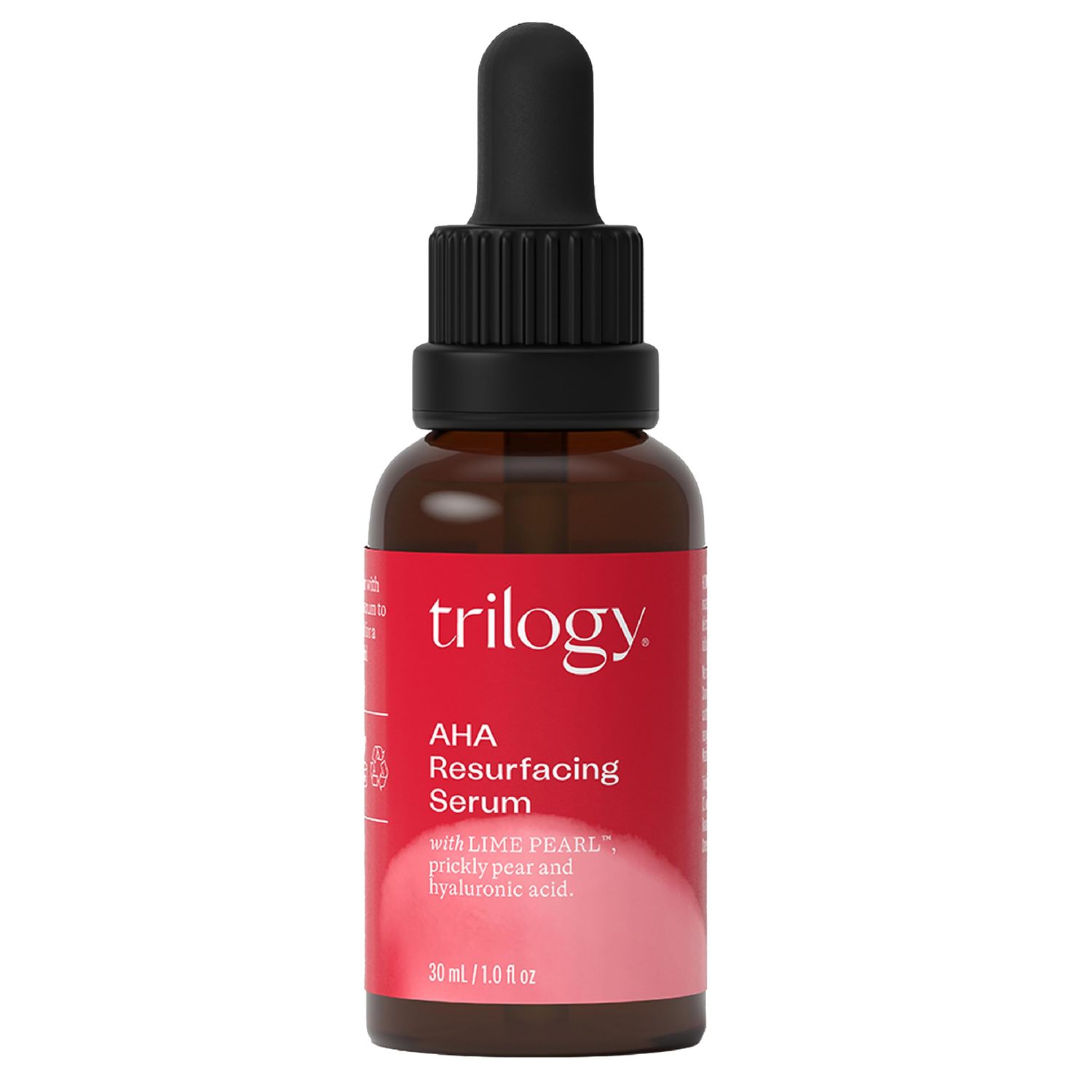 Trilogy AHA Resurfacing Serum with LIME PEARL Rosehip Oil, 1.0 fl oz