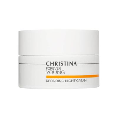 -CHRISTINA- Forever Young Repairing Night Cream - 50ml - Lightweight Non-Oily Retinol Cream with Peptides, Vitamins A E for Overnight Hydration - For All Skin Types
