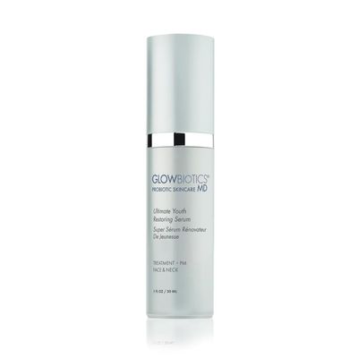 Glowbiotics Ultimate Youth Restoring Serum with Retinol, Probiotics, Vitamin C Peptides - 5 in 1 Firming, Brightening Anti Aging Treatment for Face, 1 Fl Oz