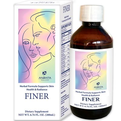 Ananta Medicare USA Finer Skin Health Supplement Liquid Supplement, Natural Formula, 6.76 Oz