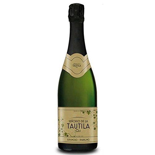 Senorio de la Tautila Espumoso Blanco 0.0 Non-Alcoholic Sparkling White Wine From Spain 750ml, Halal Certified and Vegan (1 Bottle)