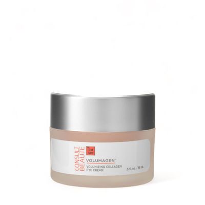 Consult Beaute Volumagen - Collagen Eye Cream - Hydrating - Plumping - Targets Deep Under Eye Hollows - Visibly Smoothen Lines Wrinkles - Micronized Hyaluronic Acid - Caffeine - 0.5 oz