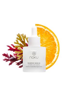 Noku Marine Serum - Red Algae, Hyaluronic Acid Vitamin C Anti-Aging, Firming Deep Hydration Vegan, Cruelty-Free, Clean Skincare for Glowing Complexion (30ml)