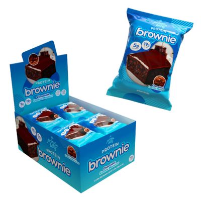 Prime Bites Protein Brownie from Alpha Prime Supplements High Protein, Collagen Fortified Low Sugar Treat Delicious Snack 12 Bars per Box (Chocolate Cookie Monster)