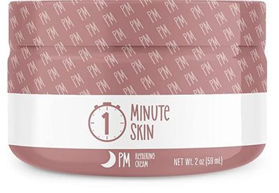 1 MINUTE SKIN PM Eye Face Cream - Hyaluronic Acid, Retinol, Stearic Acid All in one for Anti-Aging Lift - All Natural Recipe to aid your natural glow - Anti-Wrinkle - 2 Oz (59 ml)
