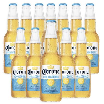Corona Non-Alcoholic Honey Flavored Beer - 12 Pack (12 oz Bottles) - Alcohol Free, Zero Carb, 60 Calories