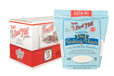 Bob&#39;s Red Mill Gluten Free 1 to 1 Baking Flour, 64oz (Pack of 4) - Non GMO, Vegan, Kosher