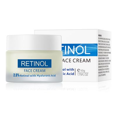 GUOYAOLIFU Moisturing Face Cream Skincare for Women,Day Night Retinol Hyaluronic Acid Facial Cream for Face,Hydration Face Cream for All Skin Types (1.7 Oz)