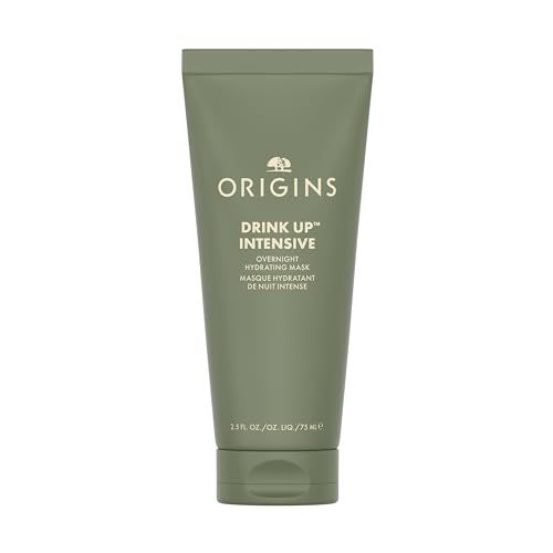 Origins Drink Up Intensive Overnight Hydrating Face Mask Hydrates for 72 Hours With Niacinamide Avocado Butter, 2.5 Fl Oz
