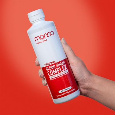 Manna Vitamins Evolved - Liposomal Blood Sugar Complex - Supports Normal Sugar Levels - Metabolism Control for Men Women