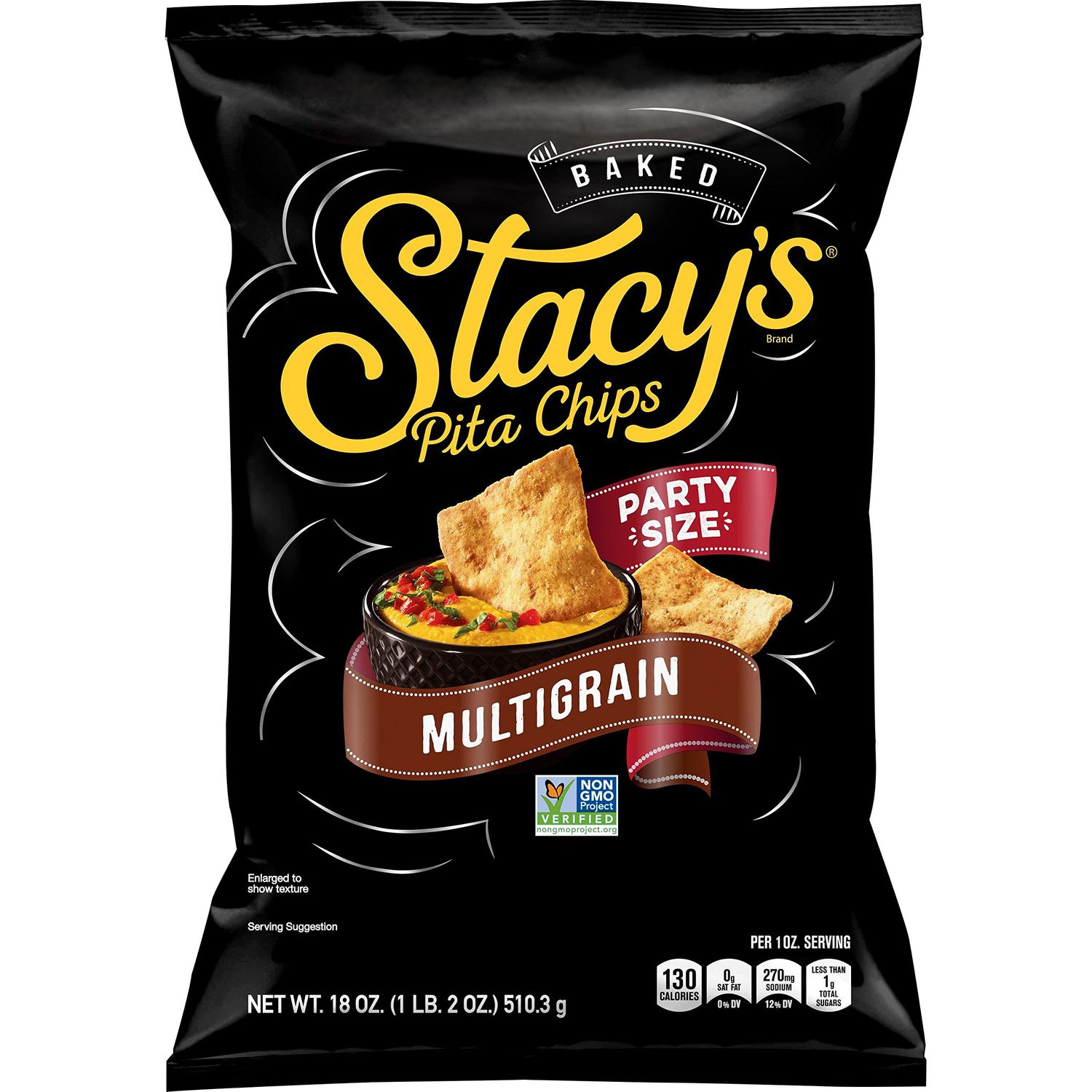Stacy&#39;s Multigrain Pita Chips, 18 Ounce (Pack of 6)