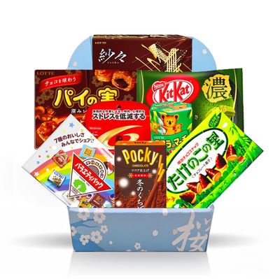 Japanese Chocolate Bundle, 8 BoxesBags of Premium Chocolates with Unique Flavors Matcha Dark