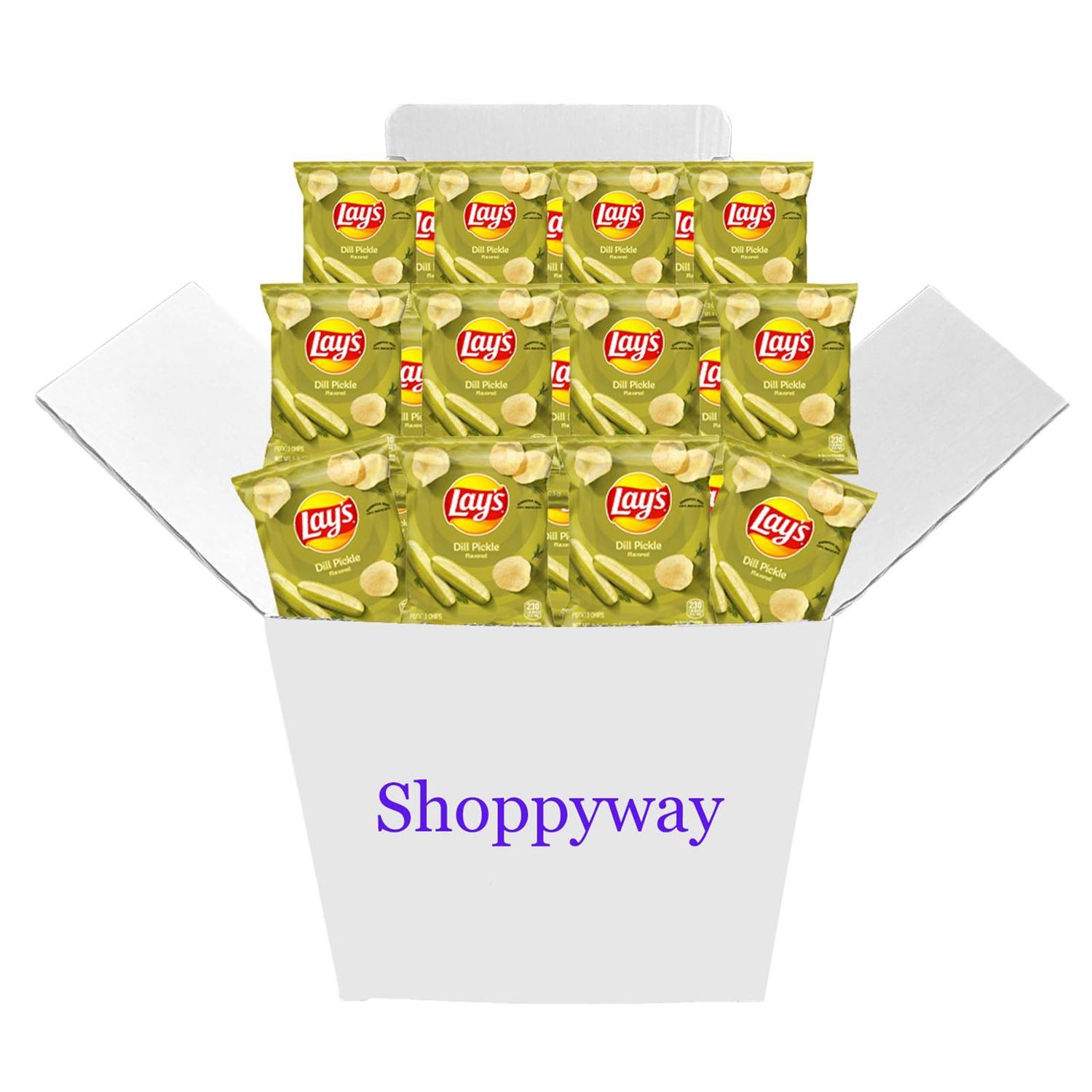 Lay&#39;s Dill Pickle Potato Chips, 1.5 Oz Bags, Pack of 12, Bundled by Shoppyway