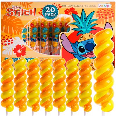 Stitch Swirl Lollipops 20pk- Lilo And Stitch Candy For Lilo And Stitch Party Favors Stitch Birthday Decorations - Lilo Stitch Lollipops For Stitch Birthday Party Supplies Stitch Gifts For Girls Boys