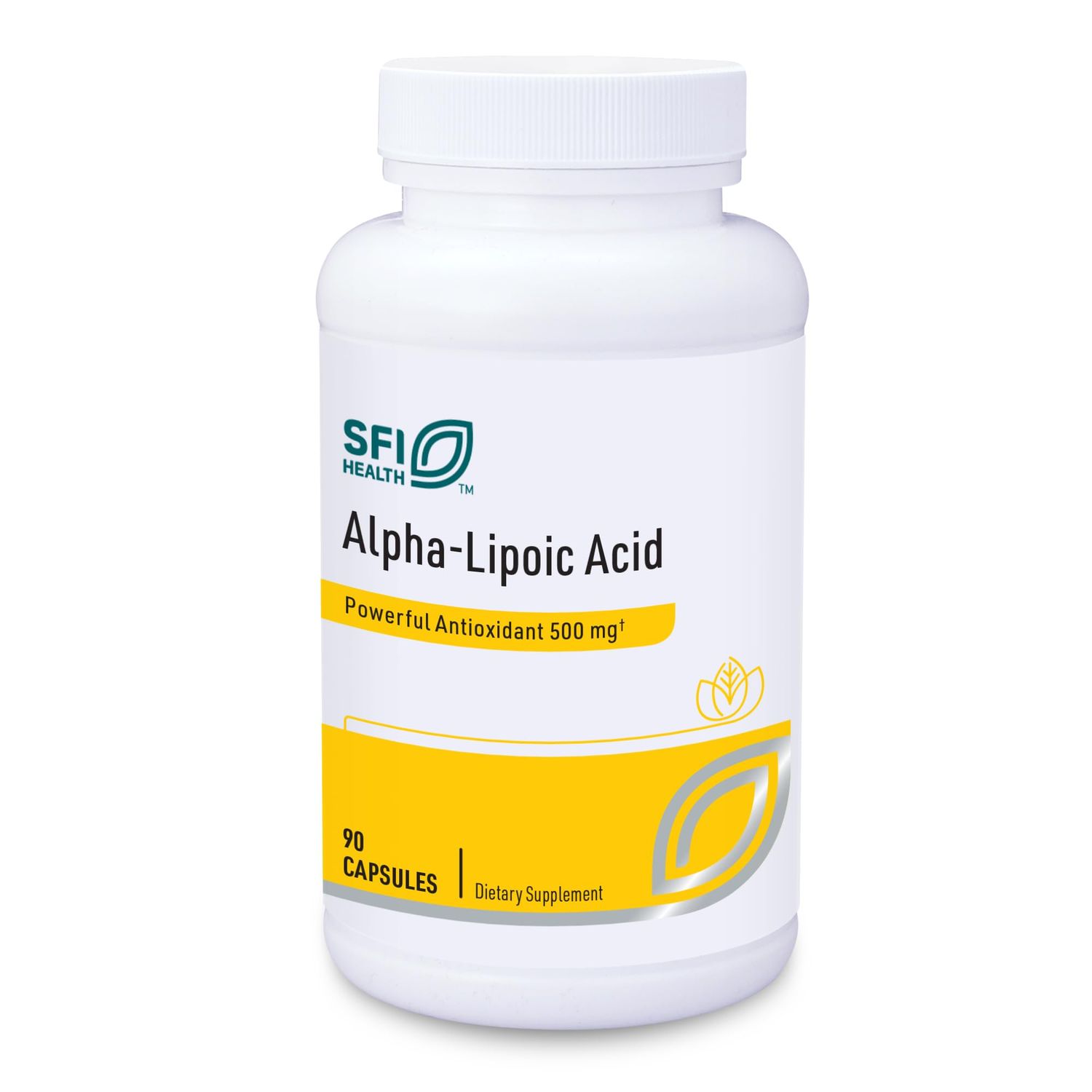 Klaire Labs Alpha-Lipoic Acid 500mg - ALA Supplement - Antioxidant, Cardiovascular, Liver Detox Support - Soy-Free, Yeast-Free, Hypoallergenic (90 Capsules)