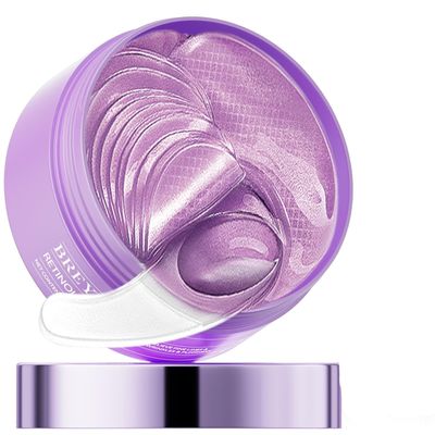 BREYLEE Retinol Eye Mask Under Eye Patches with Retinol, Collagen Hyaluronic Acid, Reduce Puffy Eyes, Dark Circles, Wrinkles Fine Lines, Anti-Aging Smoothing Skin Care for Women Men - 60 Pcs
