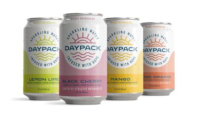 Athletic Brewing Company DayPack Sparkling Hop Water - 24-Pack of Variety Flavored Seltzer - Zero-Calorie, Zero-Carbs - Natural Ingredients For A Great Tasting Drink - 12 Fl Oz Cans