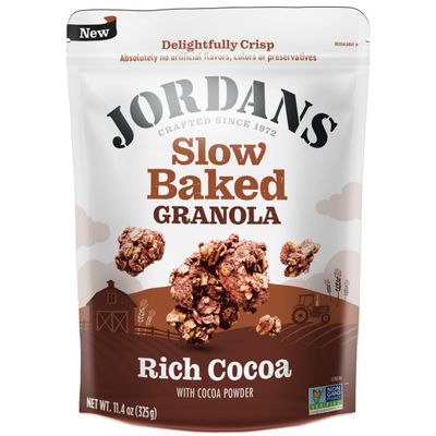 Jordans Cereals Delightfully Crisp Slow-baked Granola No Artificial Flavors, Colors, or Preservatives Healthy Snacks for Adults Kids 11.4 oz (325 Grams, Dark Chocolate)