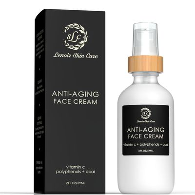 Lenoir Skin Care Anti-Aging Face Cream (2 fl.oz59ml) Natural, Fragrance-Free Facial Moisturizer Clean, Vegan, Cruelty Free Skincare for Men Women Spa Collection