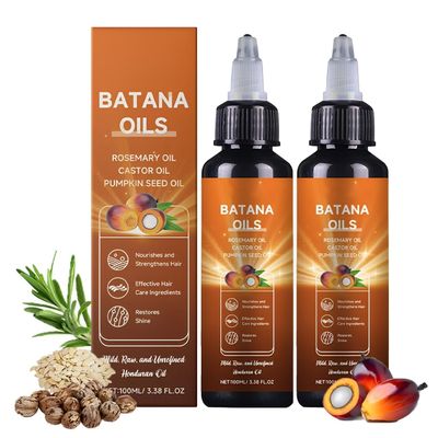 OSFRIAGE 4-in-1 Natural Batana Hair Oil with Rosemary, Castor Pumpkin Seed Oil - Deep Nourishing, Lightweight Formula for All Hair Types - 2PCS 100ml3.38fl.oz