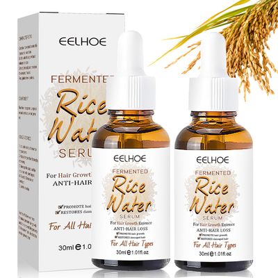 Rice Water, Rice Water Hair Serum - Fermented Rice Water Is Rich In Vitamins B1 B2, Rice Water for Hair Thicking, Moisturizing, Nourishing Hair (2pcs)