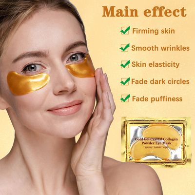 YMEYFAN 24K Gold Under Eye Patches, 100 Pairs Gold Collagen Under Eye Mask Skincare for Puffiness Eyes Dark Circles Treatments, Rreduce Wrinkles Fine Lines Firm Skin, Spa Salon Estheticians Supplies