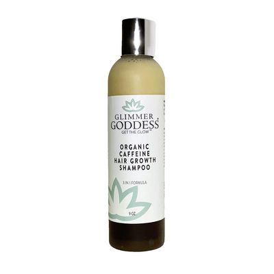 Glimmer Goddess Organic Caffeine Hair Growth Shampoo Hair Loss Shampoo Effective Solution for Hair Thinning and Hair Regrowth