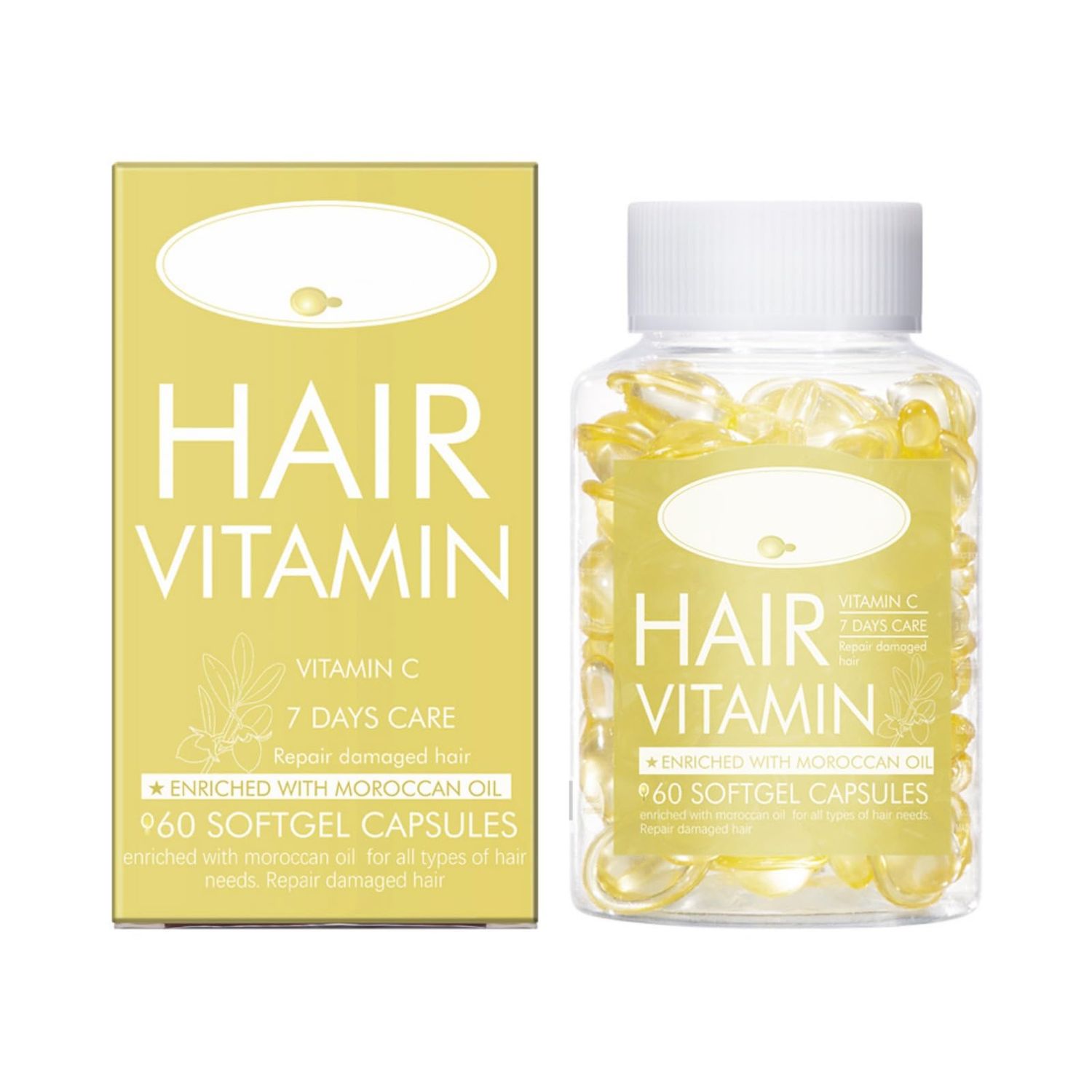 Luxsea Hair Oils, Hair Treatment Serum Oil Capsules, Vitamin E Capsules for Split Ends Hair Treatment, Hair Repair Essence for Dry Damaged Hair Care,Healthier Smooth Silky Thicker Hair