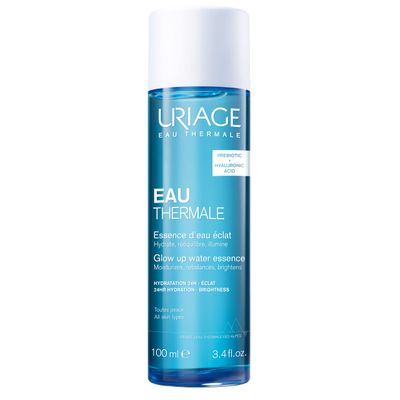 URIAGE Thermal Water Essence 3.4 fl.oz. Facial Hydration Booster with Hyaluronic Acid Thermal Water to Moisturize, Brighten and Plump the Skin for 24hrs