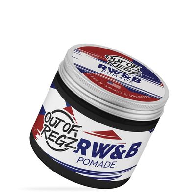 Out of Regz Hair Pomade for Men - Red, White Blue - Strong Hold, Resistant to Humidity, Weather, Sweat, and Wind - Low Shine Hair Styling