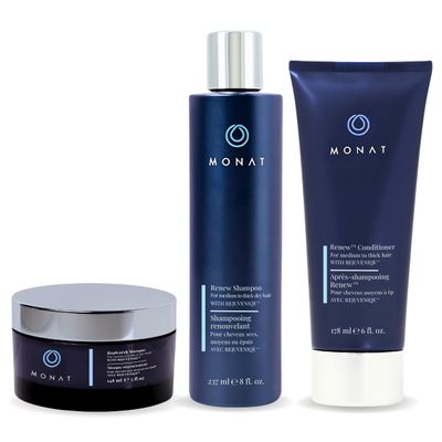 Renew Hydrating Hair Care System - Shampoo, Conditioner, and Masque System for Dry, Brittle Hair (8 oz6 oz5 oz)