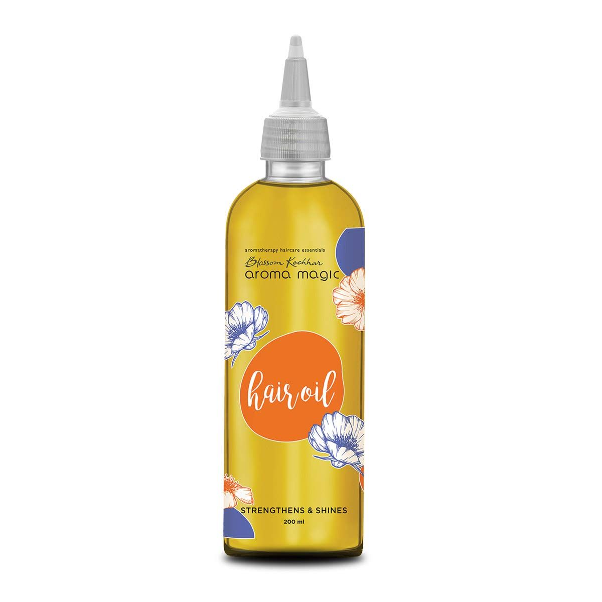 Aroma Magic Hair Oil with Bhringraj and Argan Oil Strengthens Roots, Reduces Split Ends, Improves Hair Quality Nourishing Oil for Hair Growth Scalp Health 6.76 Fl Oz (200ml)
