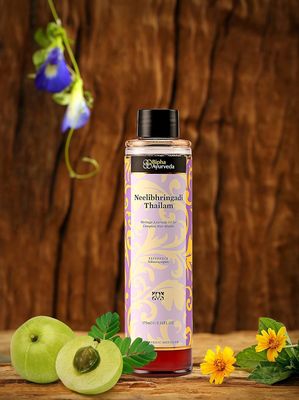 Bipha Ayurveda Neelibringadi Hair Oil 175 Ml (Pack Of 1) Burgundy