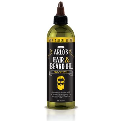 Arlo&#39;s Pro-Growth Hair and Beard Oil 8 oz. - Hair Oil, Mustache Oil and Beard Oil Growth