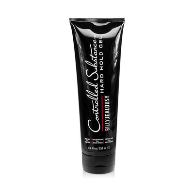 Billy Jealousy Controlled Substance Hard Hold Mens Styling Gel, Professional Hair Cream with Sunflower and Sage Extracts, Water-Based Alcohol Free, 8 Fl Oz