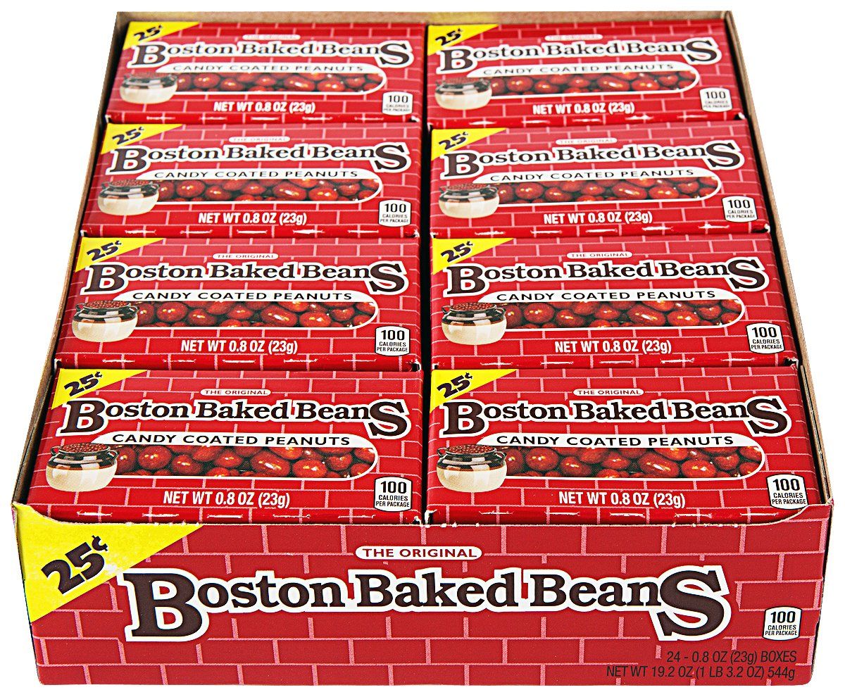 Boston Baked Beans Candy 0.8 oz Box (24 Boxes)