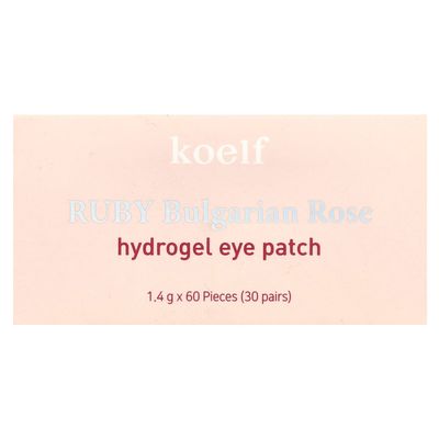 Koelf Ruby Bulgarian Rose Hydro Gel Eye Patch 60pcs30pairs