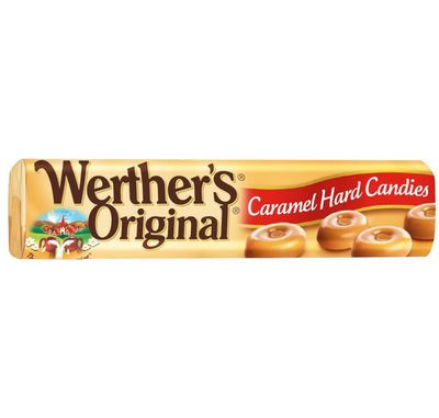 Werther&#39;s Original Hard Caramel Candy, 1.8 Oz Rolls (Pack of 12)