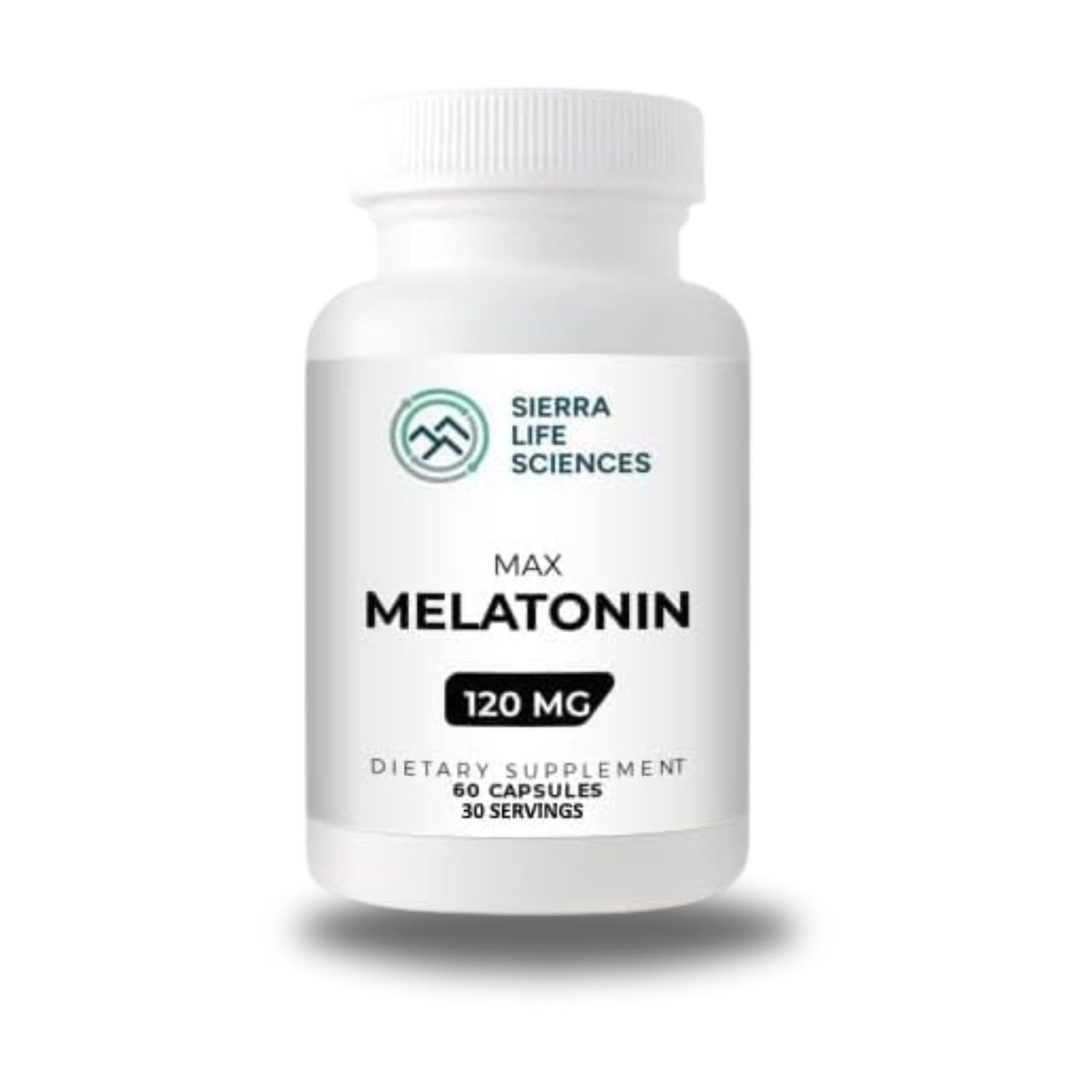SIERRA LIFE SCIENCES - 120 mg High Dosage Melatonin Max in Easy-to-Swallow Capsules - 30 Servings
