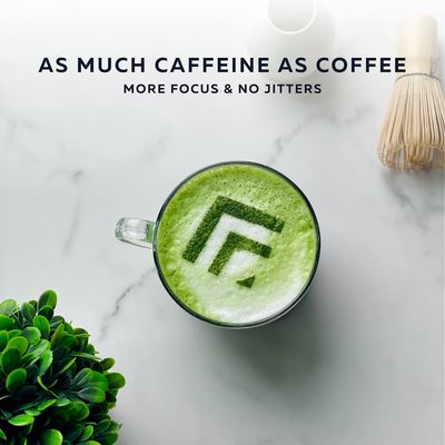 ACTA Matcha Energy Tea 40g, High Caffeine (170mg) Blend for Increased Focus Clarity, Perfect Coffee Alternative Made with Ceremonial Grade Matcha Green Tea Powder from Japan
