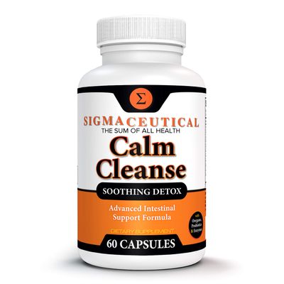 Calm Cleanse Detox Support - Oral Overgrowth Treatment for Adults - Non-GMO Oral Detox Medicine and White Tongue Treatment - Mouth Overgrowth Treatment - 60 Capsules