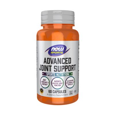 NOW Sports Nutrition, Advanced Joint Support, Glucosamine, Hyaluronic Acid, ApresFlex, 60 Capsules
